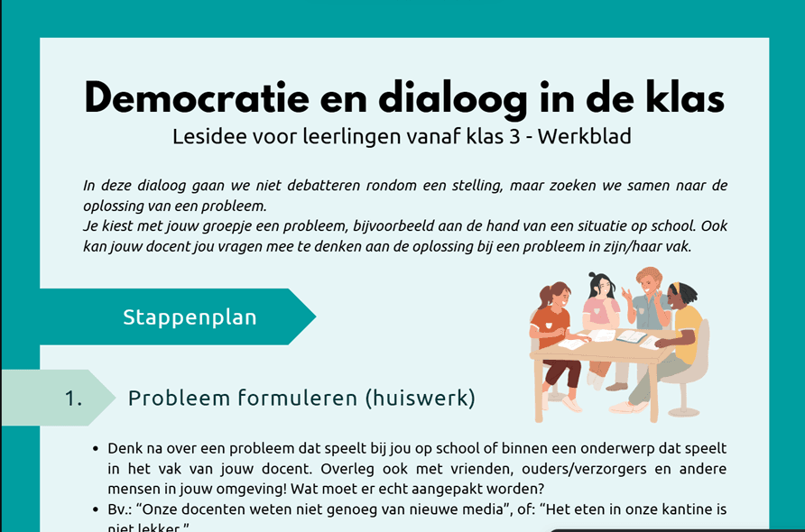 Demokratie und Dialog – Unterrichtsidee zu Partizipation und Bürgerschaft in Form eines Dialogs